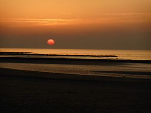 Sunset on the beach